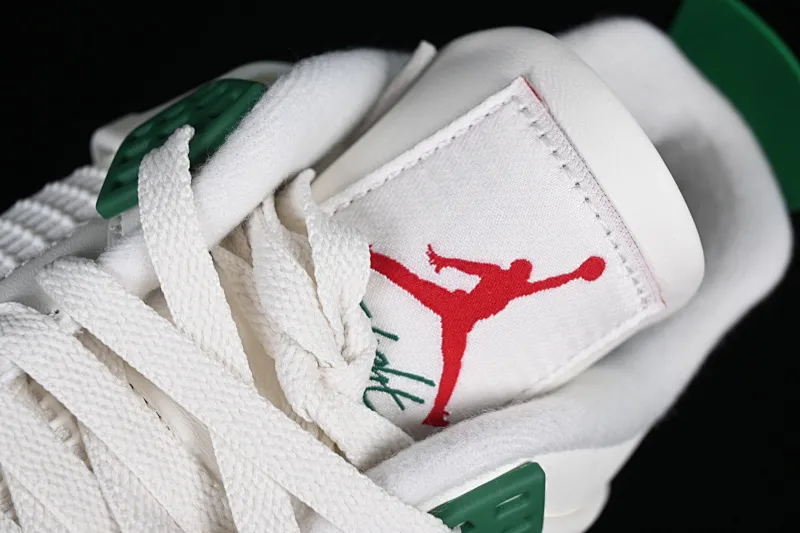 All categories Air Jordan Jordan series basketball shoes Air Jordan 4 LJR version Nk SB x Air Jordan 4 "Pine Green" AJ4 Joe 4 joint white green DR5415-103